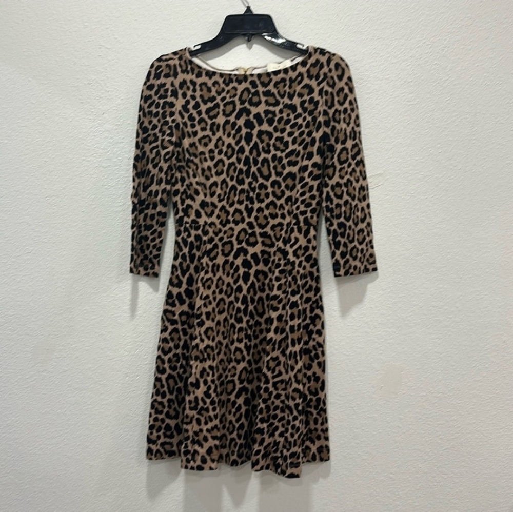 Kate Spade Brown Leopard Print Dress